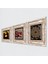 Sri Yantra, Leonardo da Vinci Mona Lisa, Nar Taş Duvar Tablosu Çerçeveli Duvar Dekoru 3 Parça Tablo Seti Wall Art T3-1431 2