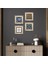 Nazar, Yaşam Çiçeği Çerçeveli Taş Duvar Tablosu 4’lü Set - Dekoratif Modern Sanat, Ev ve Ofis Dekoru |TK4-1259| 1