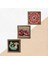 Mandala, Şahmeran, Nar Ahşap Çerçeveli Taş Duvar Tablosu 3’lü Set – 25x25 cm Dekoratif Modern Sanat – Ev ve Ofis Dekoru |W3-1011| 5
