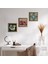 Hayat Ağacı, Şahmeran, Nar Ahşap Çerçeveli Taş Duvar Tablosu 3’lü Set – 25x25 cm Dekoratif Modern Sanat – Ev ve Ofis Dekoru |W3-1013| 1