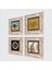 Felak Suresi, Hu, Kabe-i Muazzama, Mührü Şerif Taş Duvar Tablosu Çerçeveli Duvar Dekoru 4 Parça Tablo Seti Wall Art T4-1797 2