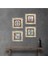 Ebru Sanatı, Lale Taş Duvar Tablosu Çerçeveli Duvar Dekoru 4 Parça Tablo Seti Wall Art T4-703 1