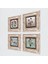 Ebru Sanatı, Lale Taş Duvar Tablosu Çerçeveli Duvar Dekoru 4 Parça Tablo Seti Wall Art T4-703 2