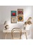 Nazar, Hayat Ağacı, Nar Taş Duvar Tablosu Ahşap Çerçeveli Duvar Dekoru 4 Parça Tablo Seti Wall Art W4-653 1
