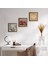 Lotus Çiçeği, Kelebekli Çiçek, Nar Taş Duvar Tablosu Ahşap Çerçeveli Duvar Dekoru 3 Parça Tablo Seti Wall Art W3-1164 1