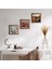 Stone Salvador Dalí Belleğin Azmi, Kelebekli Çiçek, Nar Ahşap Çerçeveli Taş Duvar Tablosu 3’lü Set – 25x25 cm Dekoratif Modern Sanat – Ev ve Ofis Dekoru |W3-1202| 1
