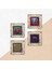Yaşam Çiçeği, Hayat Ağacı, Fil, Nar Taş Duvar Tablosu Çerçeveli Duvar Dekoru 4 Parça Tablo Seti Wall Art T4-1290 5