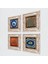 Yaşam Çiçeği, Nazar, Sri Yantra Taş Duvar Tablosu Çerçeveli Duvar Dekoru 4 Parça Tablo Seti Wall Art T4-1261 2