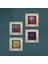 Hayat Ağacı, Fil, Lotus Çiçeği, Nar Taş Duvar Tablosu Çerçeveli Duvar Dekoru 4 Parça Tablo Seti Wall Art T4-1279 4