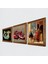 Satranç Oyunu, Şahmeran, Nar Taş Duvar Tablosu Ahşap Çerçeveli Duvar Dekoru 3 Parça Tablo Seti Wall Art W3-963 2