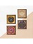 Stone Mandala, Lotus Çiçeği, Yaşam Çiçeği, Nazar Ahşap Çerçeveli Taş Duvar Tablosu 4’lü Set – 25x25 cm Dekoratif Modern Sanat – Ev ve Ofis Dekoru |W4-811| 5