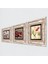 Ebru Sanatı, Lale, Nar Taş Duvar Tablosu Çerçeveli Duvar Dekoru 3 Parça Tablo Seti Wall Art T3-1636 2