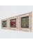 Hayat Ağacı, Yaşam Çiçeği, Nar Taş Duvar Tablosu Çerçeveli Duvar Dekoru 3 Parça Tablo Seti Wall Art T3-1657 2