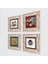 Nazar, Kuş, Lotus Çiçeği, Şahmeran Çerçeveli Taş Duvar Tablosu 4’lü Set - Dekoratif Modern Sanat, Ev ve Ofis Dekoru |TK4-1426| 2