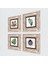 Nazar, Yaprak, Şahmeran Çerçeveli Taş Duvar Tablosu 4’lü Set - Dekoratif Modern Sanat, Ev ve Ofis Dekoru |TK4-1421| 2