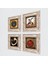 Vav, Nazar, Bereket Duası, Semazen Taş Duvar Tablosu Çerçeveli Duvar Dekoru 4 Parça Tablo Seti Wall Art T4-211 2