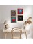 Fil, Yaşam Çiçeği, Hayat Ağacı, Nar Taş Duvar Tablosu Ahşap Çerçeveli Duvar Dekoru 4 Parça Tablo Seti Wall Art W4-852 1