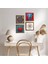 Fil, Sri Yantra, Yaşam Çiçeği, Nar Taş Duvar Tablosu Ahşap Çerçeveli Duvar Dekoru 4 Parça Tablo Seti Wall Art W4-853 1
