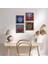 Fil, Sri Yantra, Hayat Ağacı, Nar Taş Duvar Tablosu Ahşap Çerçeveli Duvar Dekoru 4 Parça Tablo Seti Wall Art W4-864 1