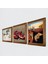 Salvador Dalí Belleğin Azmi, Da Vinci At Heykeli, Nar Taş Duvar Tablosu Ahşap Çerçeveli Duvar Dekoru 3 Parça Tablo Seti Wall Art W3-1352 2