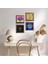 Stone Hayat Ağacı Ahşap Çerçeveli Taş Duvar Tablosu 4’lü Set – 25x25 cm Dekoratif Modern Sanat – Ev ve Ofis Dekoru |W4-659| 1