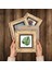 Yaprak Taş Duvar Tablosu Çerçeveli Duvar Dekoru 4 Parça Tablo Seti Wall Art T4-34 3