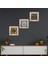 Yaşam Çiçeği, Nazar Boncuğu, Çini Sanatı Taş Duvar Tablosu Çerçeveli Duvar Dekoru 3 Parça Tablo Seti Wall Art T3-355 1