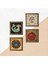 Nazar, Bereket Duası, Şahmeran, Hayat Ağacı Ahşap Çerçeveli Taş Duvar Tablosu 4’lü Set – 25x25 cm Dekoratif Modern Sanat – Ev ve Ofis Dekoru |W4-90| 5