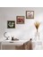 Ebru Sanatı, Şahmeran, Nar Taş Duvar Tablosu Ahşap Çerçeveli Duvar Dekoru 3 Parça Tablo Seti Wall Art W3-1014 1