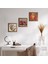 Picasso Avignonlu Kızlar, Kelebekli Çiçek, Nar Taş Duvar Tablosu Ahşap Çerçeveli Duvar Dekoru 3 Parça Tablo Seti Wall Art W3-1118 1