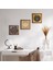 Lotus Çiçeği, Yaşam Çiçeği, Nazar Taş Duvar Tablosu Ahşap Çerçeveli Duvar Dekoru 3 Parça Tablo Seti Wall Art W3-368 1