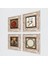 Semazen, İlk Ayet 'Oku', Hilye-i Şerif, Bereket Duası Taş Duvar Tablosu Çerçeveli Duvar Dekoru 4 Parça Tablo Seti Wall Art T4-147 2