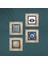 Nazar, Mandala, Sri Yantra Taş Duvar Tablosu Çerçeveli Duvar Dekoru 4 Parça Tablo Seti Wall Art T4-1620 4