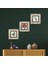 Yaprak, Nar Ağacı Çerçeveli Taş Duvar Tablosu 3’lü Set - Dekoratif Modern Sanat, Ev ve Ofis Dekoru |TK3-401| 1