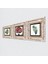 Yaprak, Nar Ağacı Çerçeveli Taş Duvar Tablosu 3’lü Set - Dekoratif Modern Sanat, Ev ve Ofis Dekoru |TK3-401| 2