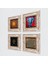 Yaşam Çiçeği, Fil, Sri Yantra, Hayat Ağacı Taş Duvar Tablosu Çerçeveli Duvar Dekoru 4 Parça Tablo Seti Wall Art T4-526 2