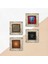 Yaşam Çiçeği, Fil, Sri Yantra, Hayat Ağacı Taş Duvar Tablosu Çerçeveli Duvar Dekoru 4 Parça Tablo Seti Wall Art T4-526 5