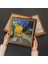 Van Gogh, Claude Monet Taş Duvar Tablosu Ahşap Çerçeveli Duvar Dekoru 4 Parça Tablo Seti Wall Art W4-683 4