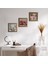 Çingene Kızı Mozaiği, Kelebekli Çiçek, Nar Taş Duvar Tablosu Ahşap Çerçeveli Duvar Dekoru 3 Parça Tablo Seti Wall Art W3-1140 1