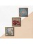 Stone Yaşam Çiçeği, Kelebekli Çiçek, Nar Ahşap Çerçeveli Taş Duvar Tablosu 3’lü Set – 25x25 cm Dekoratif Modern Sanat – Ev ve Ofis Dekoru |W3-1172| 5