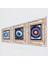 Nazar Taş Duvar Tablosu Çerçeveli Duvar Dekoru 3 Parça Tablo Seti Wall Art T3-1828 2