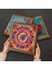 Mandala, Yaşam Çiçeği, Sri Yantra Ahşap Çerçeveli Taş Duvar Tablosu 3’lü Set – 25x25 cm Dekoratif Modern Sanat – Ev ve Ofis Dekoru |W3-394| 4