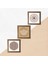 Lotus Çiçeği, Yaşam Çiçeği Taş Duvar Tablosu Ahşap Çerçeveli Duvar Dekoru 3 Parça Tablo Seti Wall Art W3-40 5