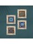Nazar, Yaşam Çiçeği Taş Duvar Tablosu Çerçeveli Duvar Dekoru 4 Parça Tablo Seti Wall Art T4-1600 4
