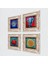 Fil, Lotus Çiçeği, Hayat Ağacı, Nar Taş Duvar Tablosu Çerçeveli Duvar Dekoru 4 Parça Tablo Seti Wall Art T4-862 2