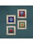 Fil, Lotus Çiçeği, Hayat Ağacı, Nar Taş Duvar Tablosu Çerçeveli Duvar Dekoru 4 Parça Tablo Seti Wall Art T4-862 4