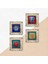 Fil, Lotus Çiçeği, Hayat Ağacı, Nar Taş Duvar Tablosu Çerçeveli Duvar Dekoru 4 Parça Tablo Seti Wall Art T4-862 5