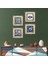 Nazar, Mandala, Çini Sanatı Yelkenli Gemi Taş Duvar Tablosu Çerçeveli Duvar Dekoru 4 Parça Tablo Seti Wall Art T4-1624 1