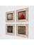 Yaşam Çiçeği, Sri Yantra, Nar Taş Duvar Tablosu Çerçeveli Duvar Dekoru 4 Parça Tablo Seti Wall Art T4-555 2