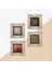 Yaşam Çiçeği, Sri Yantra, Nar Taş Duvar Tablosu Çerçeveli Duvar Dekoru 4 Parça Tablo Seti Wall Art T4-555 5
